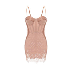 Coline bustier-style mini dress
