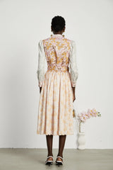 Mélisande pleated floral-print midi dress