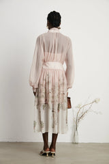 Georgie nature-print midi dress