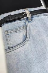 Madilyn Patchwork Jeans - Blue