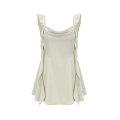 Karina satin mini dress with bra pads