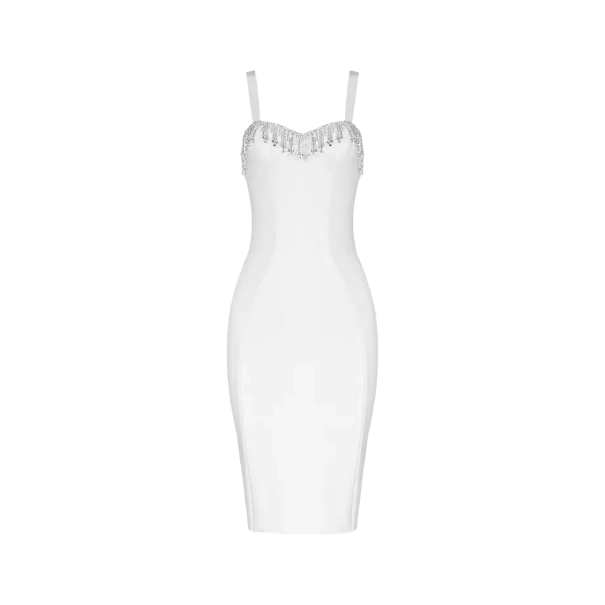 Félice crystal-trim bandage dress