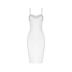 Félice crystal-trim bandage dress