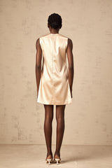 Isabelle embroidered bead-embellished mini dress