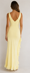 Lemon Solstice Maxi Dress