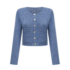 Ghislaine sequin-embellished jacket & trousers matching set