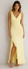 Lemon Solstice Maxi Dress