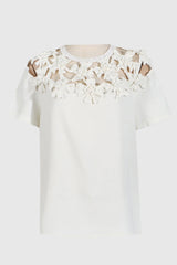 Juliete Floral Hollow See Through T-shirt