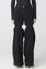 Kendra Cutout Jeans - Black