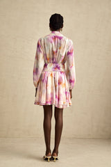 Maëlys floral-print V-neck mini dress