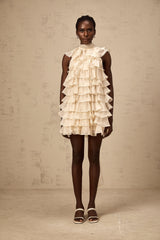 Jessica tiered flounce sleeveless mini dress