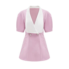 Azura open-back mini dress