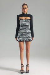 Madelyn Diamante Mini Bandage Dress