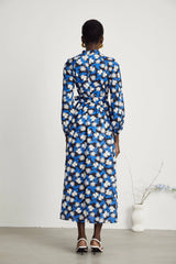Aviana floral-print cut-out midi dress