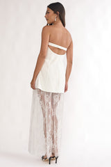 Talina Lace Skirt Set White