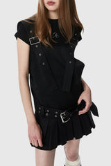 Fahri Belted Overall Mini Dress