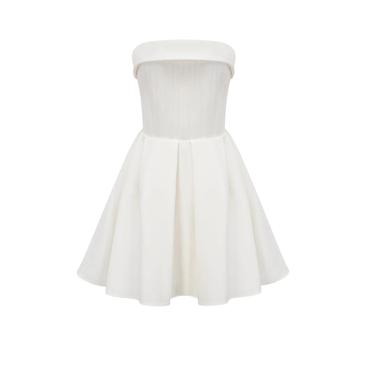 Kyra white off-shoulder flared dress
