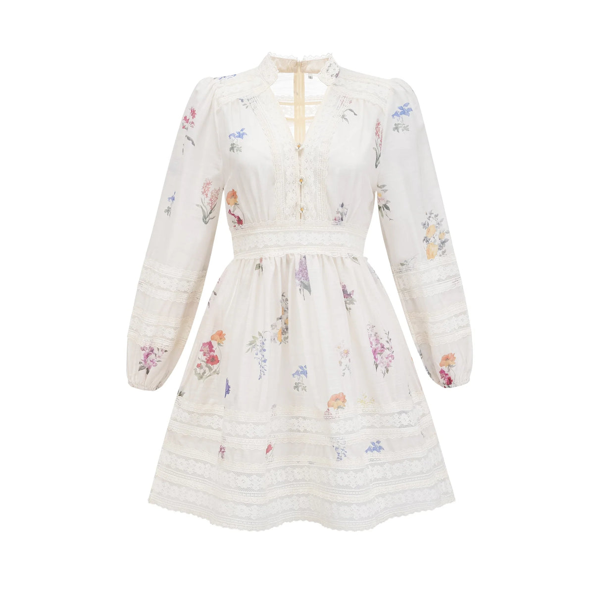 Justine floral-print mini dress