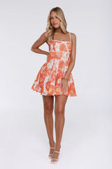 Darling Aesthetic Mini Dress Orange