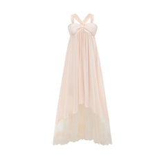 Bérénice lace-hem midi dress