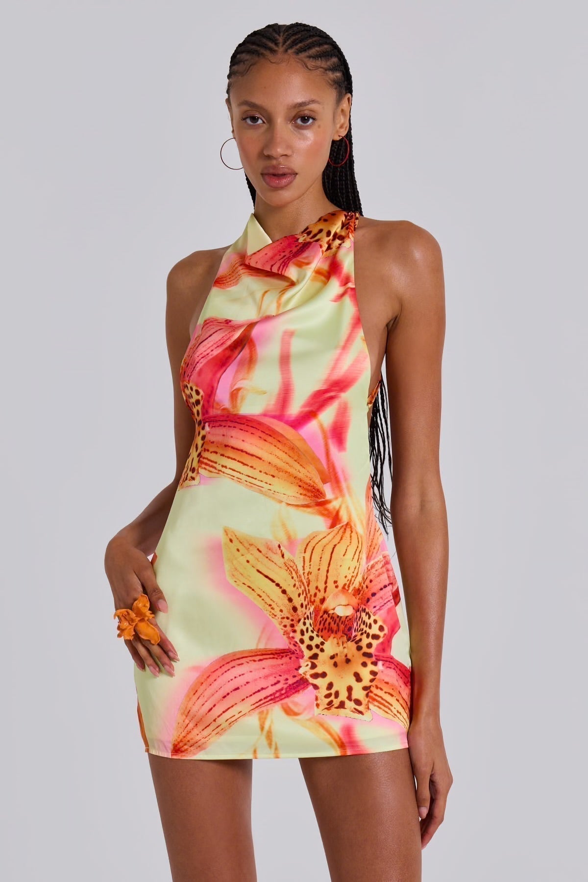 Orquidea Tropical Mini Dress