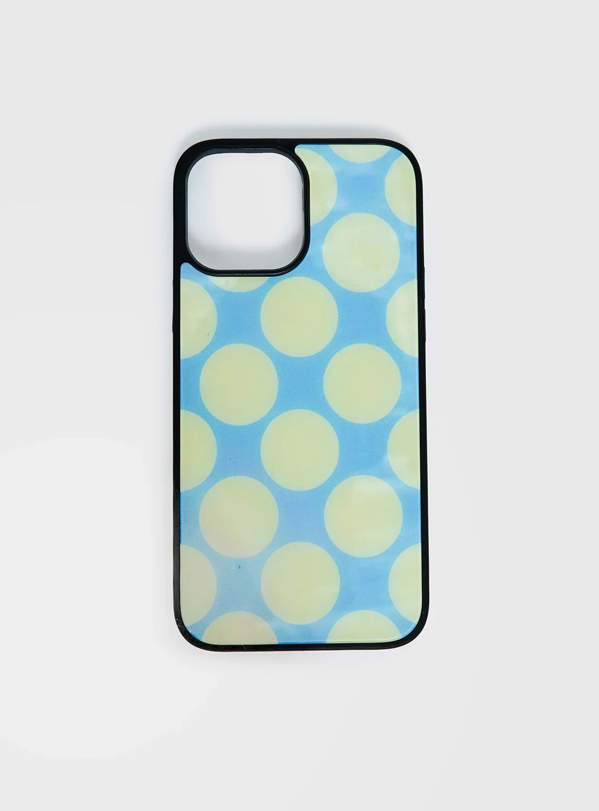 Money Drop iPhone Case Blue / Yellow Polka Dot