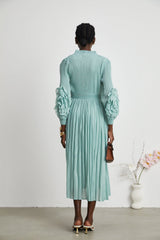 Éloïse faux-flower knitted dress