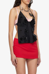 Briala Flower Backless Camisole