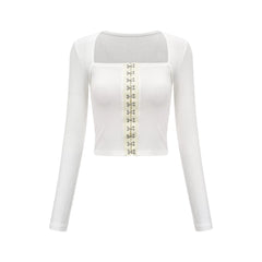 Dvora buckle-detail top