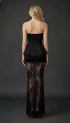 Maison Celie Lace Noir Two-Piece Set