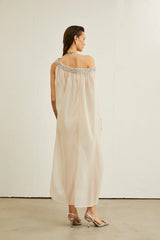 Austen crystal-embellished semi-sheer maxi dress