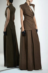 Bryanne Asymmetric Gilet Top