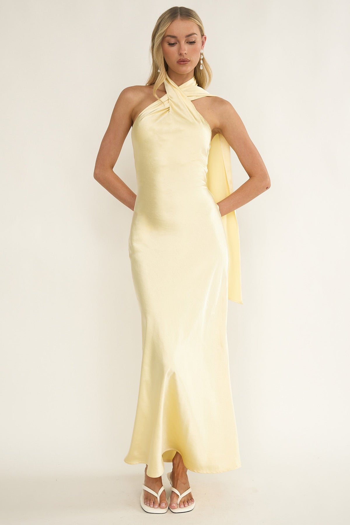 Alvara Halter Maxi Dress Butter