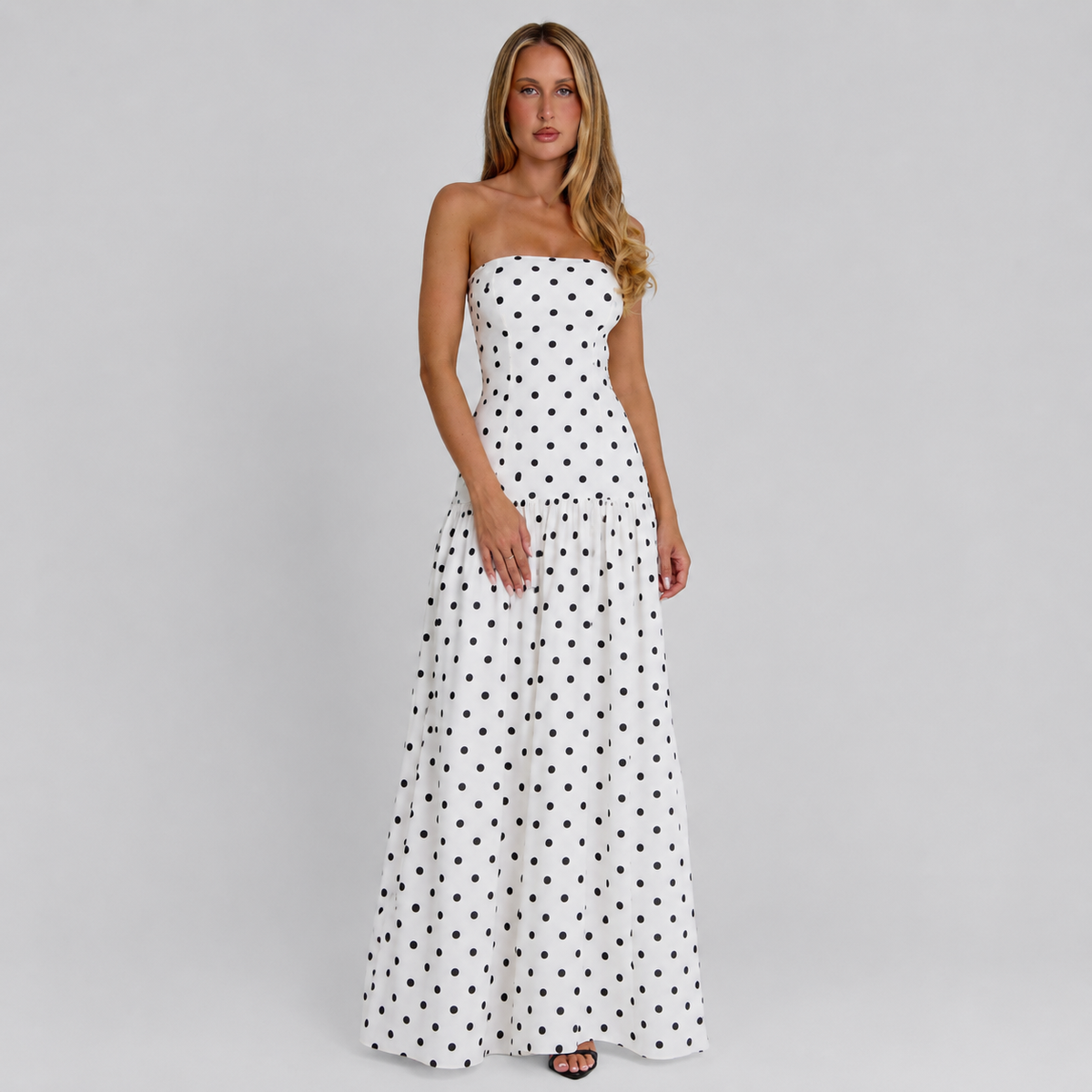 Giana Polka Maxi Dress