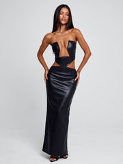 Milarae Black Maxi Dress