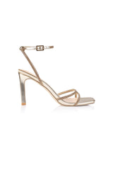 Kian Block Heel Sandals Champagne
