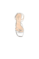 Penelope Strappy Sandals Silver
