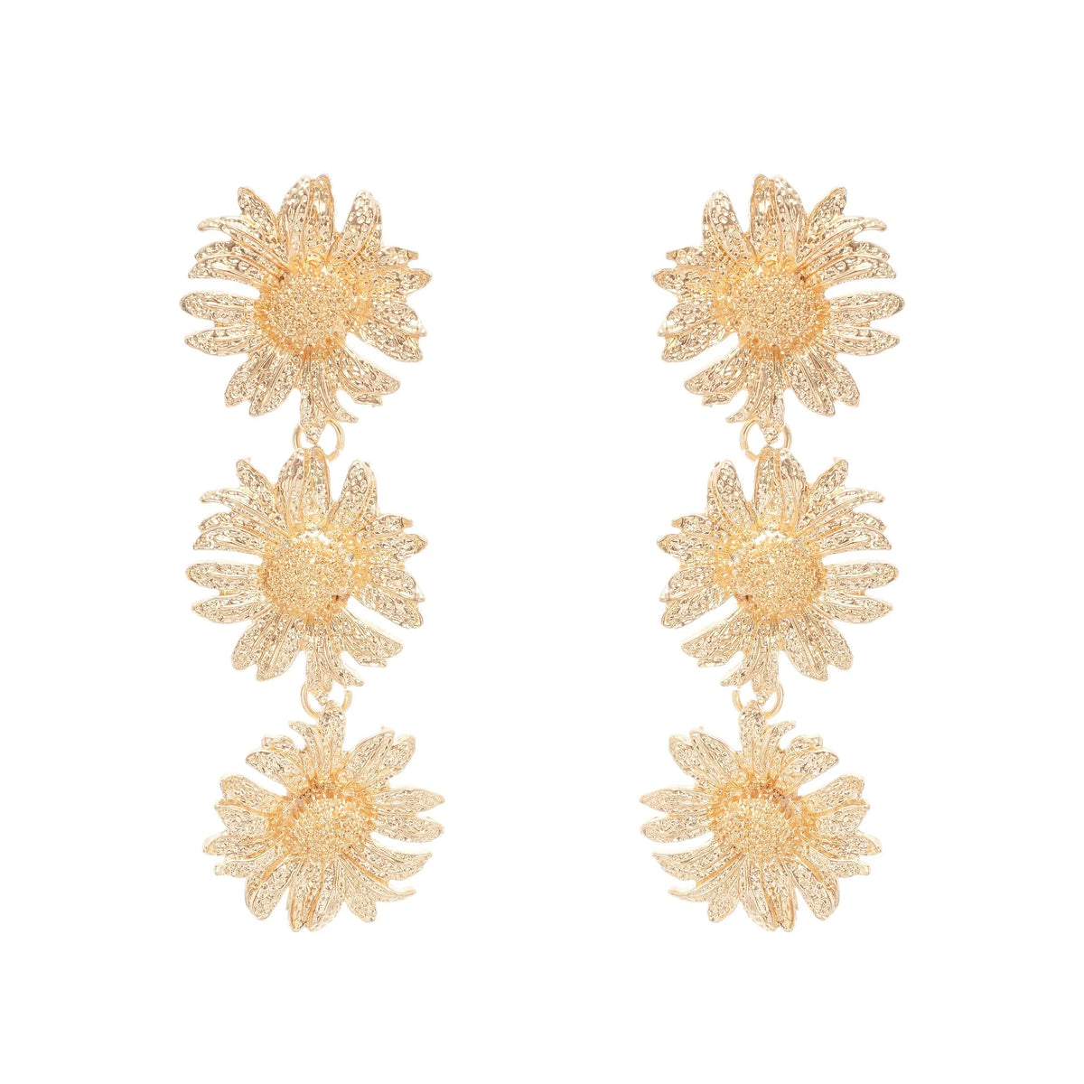Eléonore sunflower dangle earrings