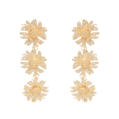 Eléonore sunflower dangle earrings