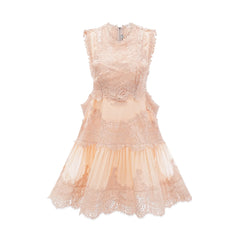 Dionne lace patch mini dress