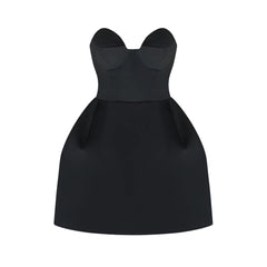 Laure white bustier off-shoulder mini dress