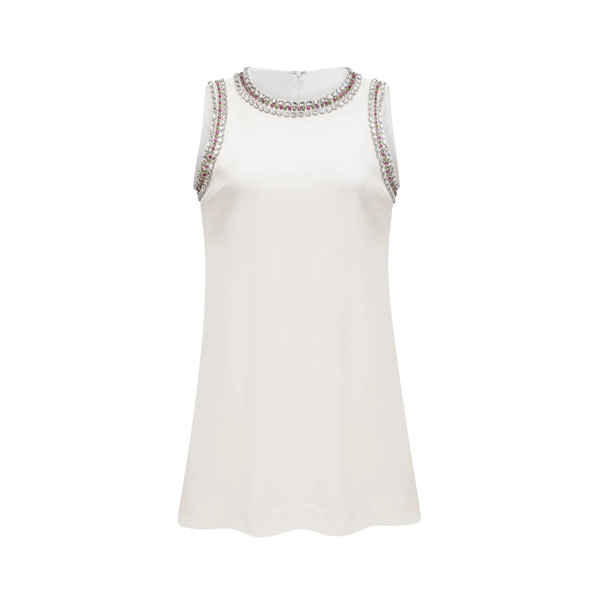 Émilie crystal-embellished mini dress
