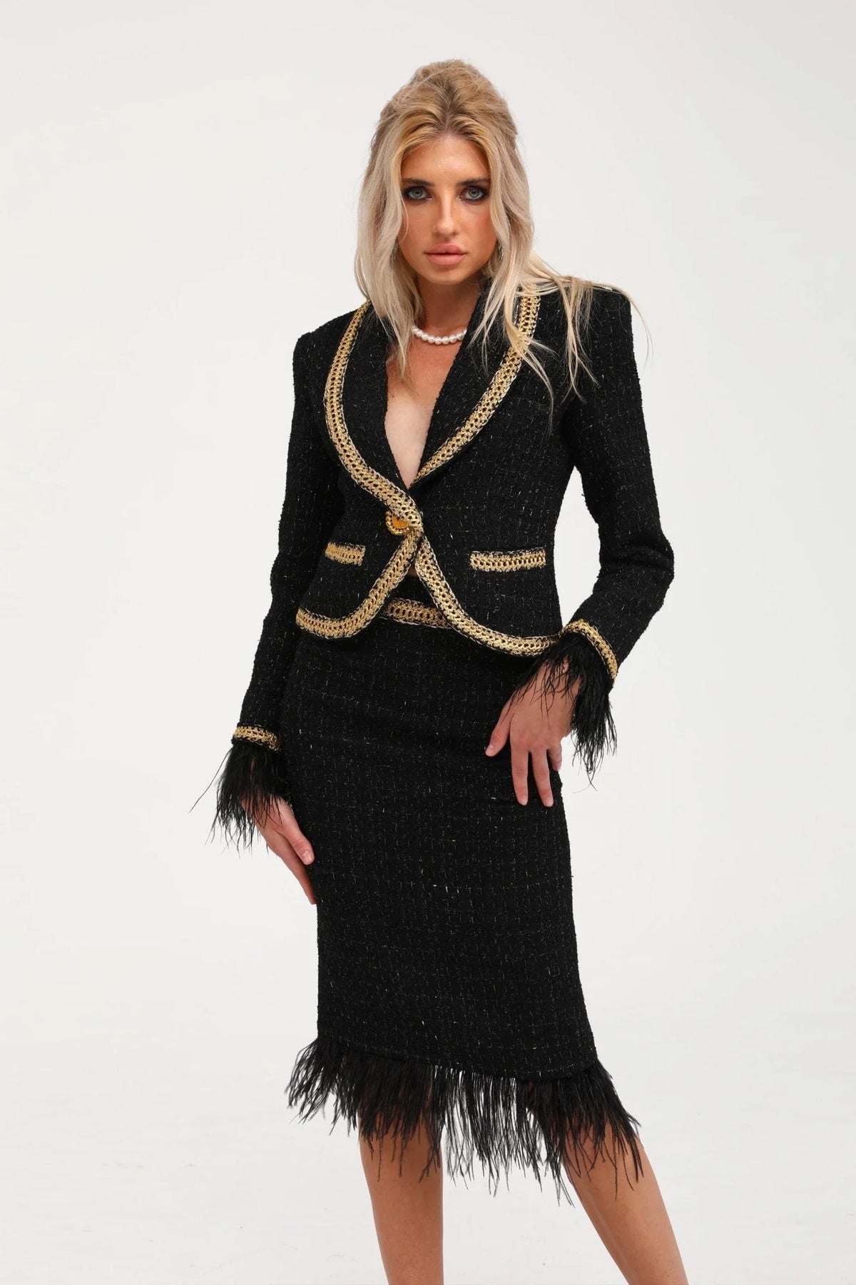 Maedhbh jacket & skirt matching set
