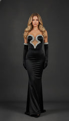 Maison Celie Noir Seraphine Gown