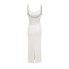 Hélène crystal-embroidered midi dress