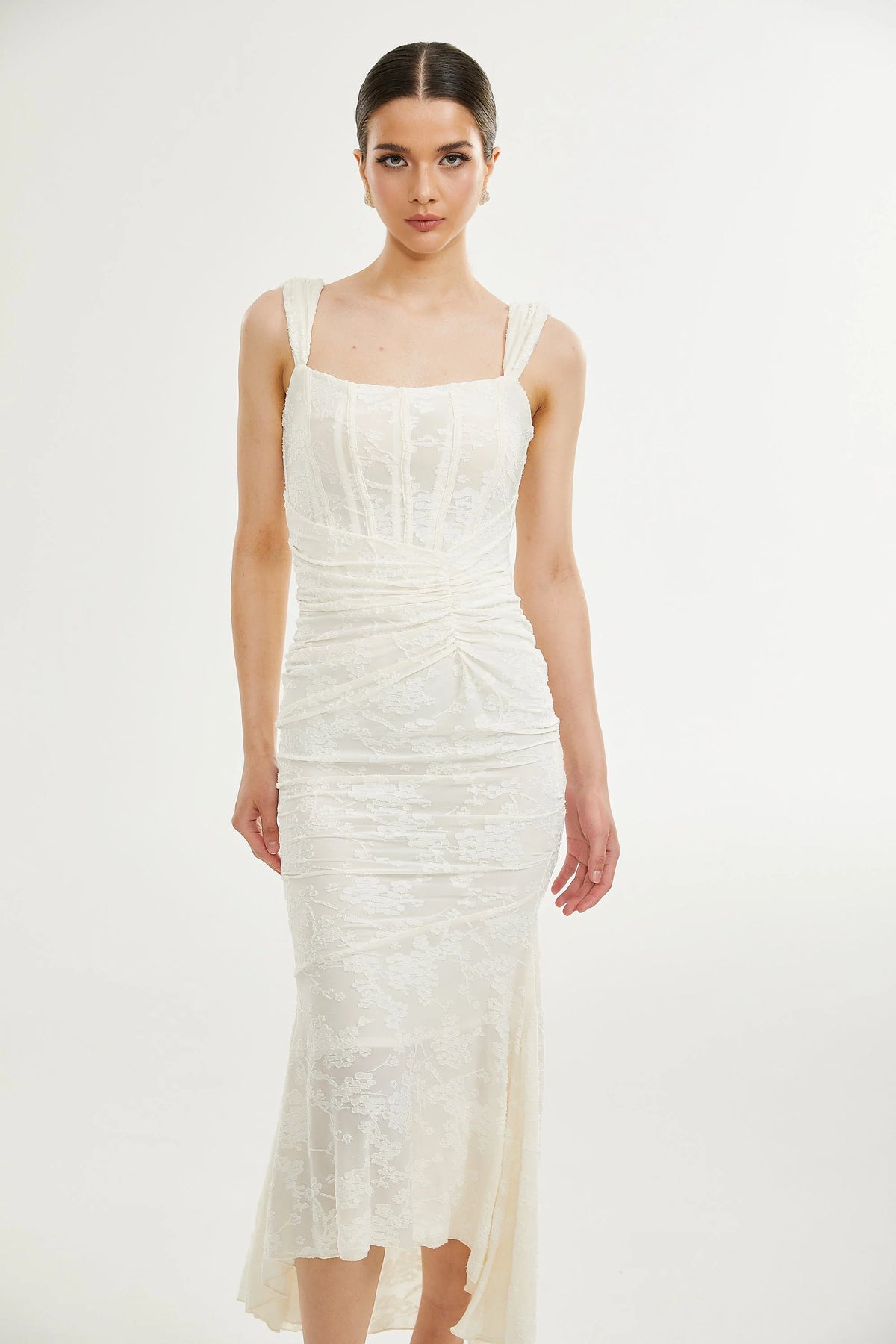 Charlotte floral jacquard maxi dress