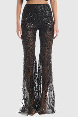 Eleri Feather Sequin Corset Two Piece Set