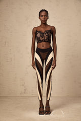 Diane spiral color-block panelled leggings