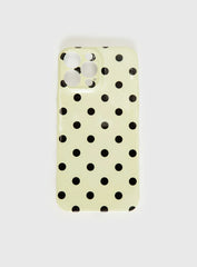 Milda iPhone Case Butter / Brown Polka