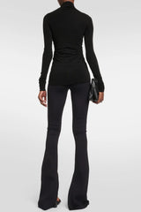 Kohana Cutout Ruch Bodycon Top - Black